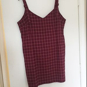 Forever 21 Buckle Strap Plaid Dress